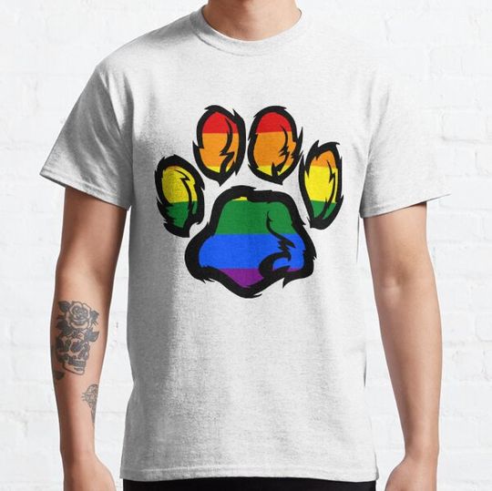 Discover LGBT Furry Paw Rainbow Pride Fursona