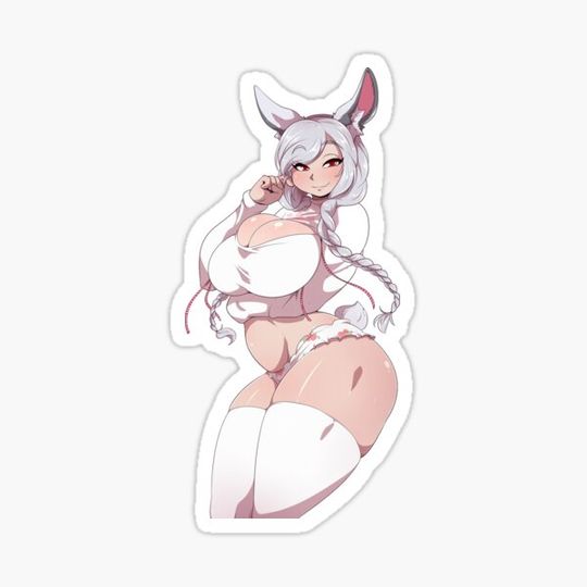 Discover Bunny Furry Sticker,furry,furry anime,furry cartoon,furry girl