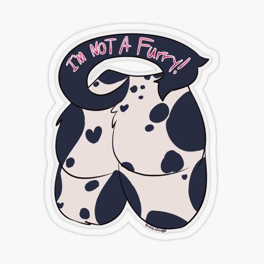 Discover I'm not a furry! (Black and white spots)