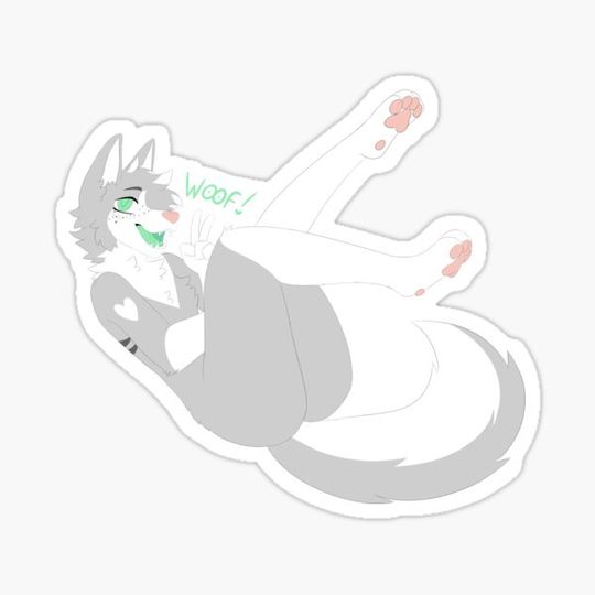 Discover Cozy Pawbs YCH Sticker