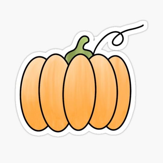 Discover watercolor pumpkin