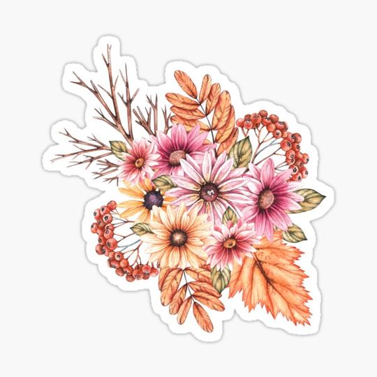 Discover Watercolor autumn bouquet