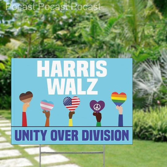 Discover Harris Walz Yard Sign, Kamala Harris Tim Walz 2024 Sign