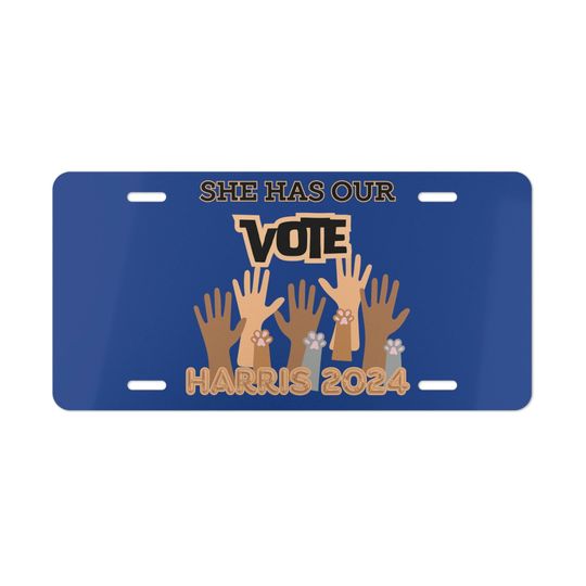 Discover Vanity Plate Kamala harris Childless Cat Lady