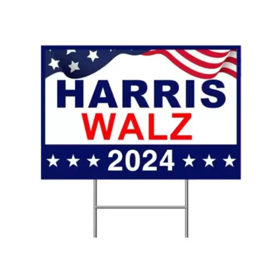 Discover Harris Walz President 2024 Campaign Yard Signage 2024 US Election Political Sign