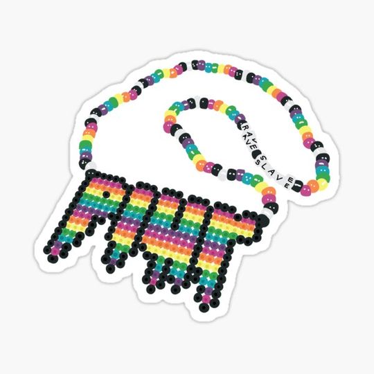 Discover PLUR Perler Necklace