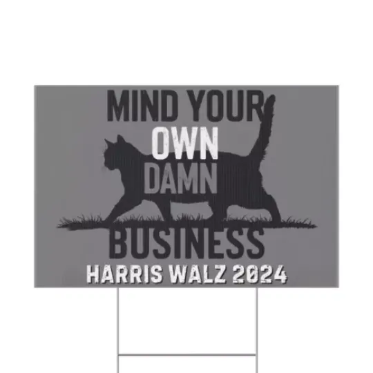 Discover Harris Walz 2024 For President Election Yard Sign With H-Stake