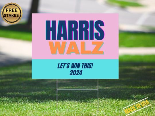 Discover Let's Win ThisKamala Harris Tim Walz 2024 Yard Sign