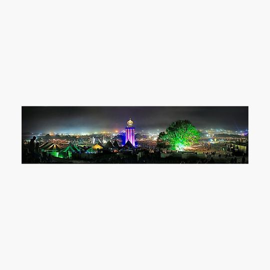 Discover Glastonbury Festival by night
