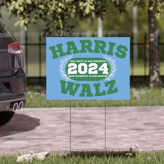 Discover College Design Kamala Harris 2024 Yard Sign