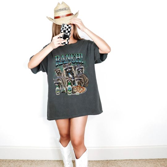 Discover Ranch Dressing Feral Raccoon  Bootleg T-Shirt