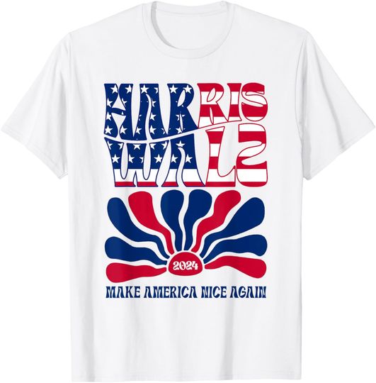 Discover Harris Waltz 2024 Shirt Election Kamala Harris Tim Walz 2024 T-Shirt
