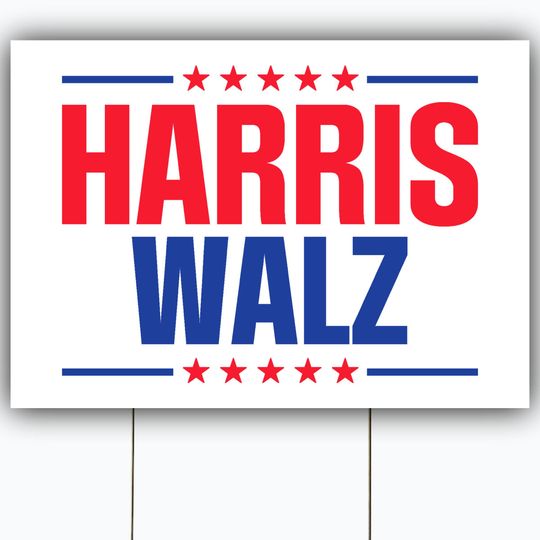 Discover Harris Walz Yard Sign, Kamala Harris Tim Walz 2024 Sign