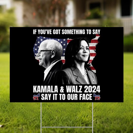 Discover Kamala Harris Walz 2024 Political Campaign Sign
