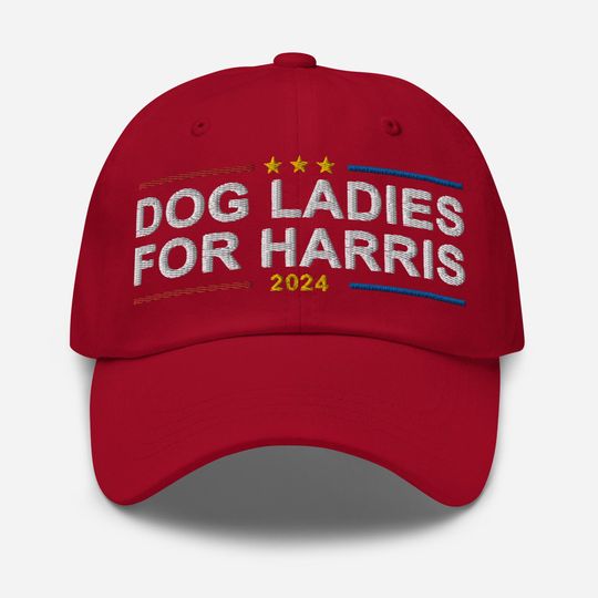 Discover Dog Ladies For Harris Hat, Kamala For President