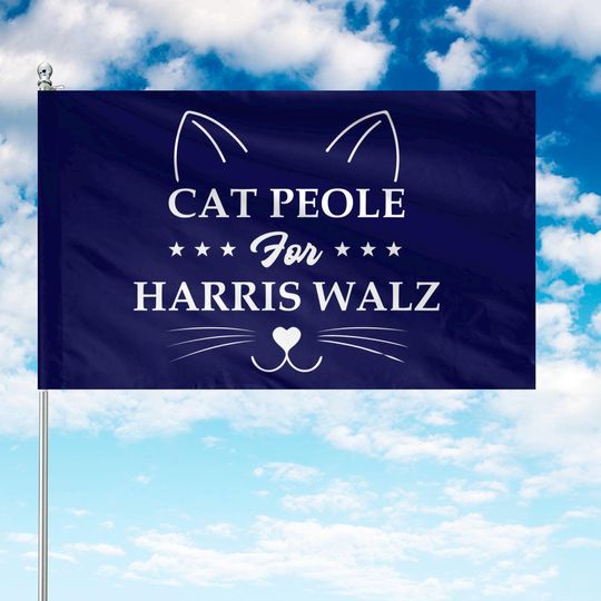 Discover Cat People For Harris Walz Flag, Kamala Harris For President