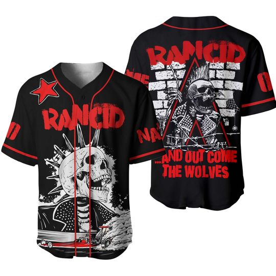 Discover Rancid And Out Come The Wolves Fan Personalized Baseball Jersey