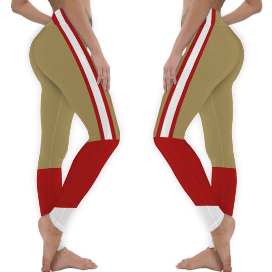 Discover San Francisco Football Uniform/Team Colors With White Scarlet and Gold Stripes
