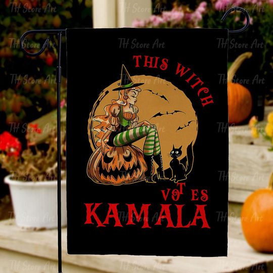 Discover This Witch Votes For Kamala Halloween Garden Flags