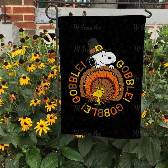 Discover Thanksgiving Gobble House Flag, Thanksgiving Garden Decor