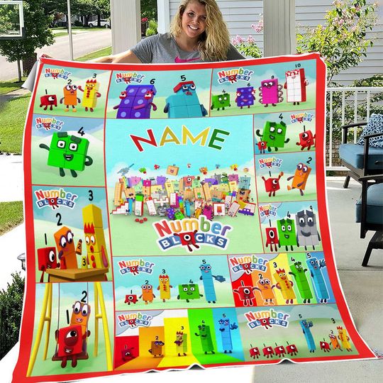 Discover Personalized Numberblocks Fleece Blanket