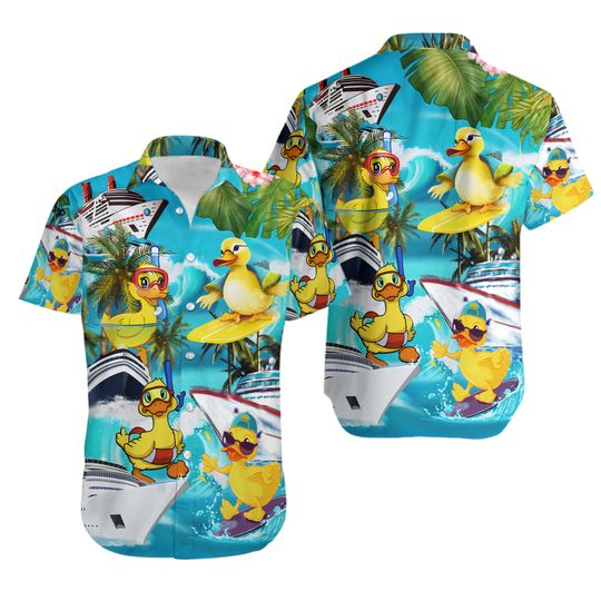 Discover Tropical Duck Hawaiian Shirts for Men Women, Aloha Summer Beach Animal Shirt