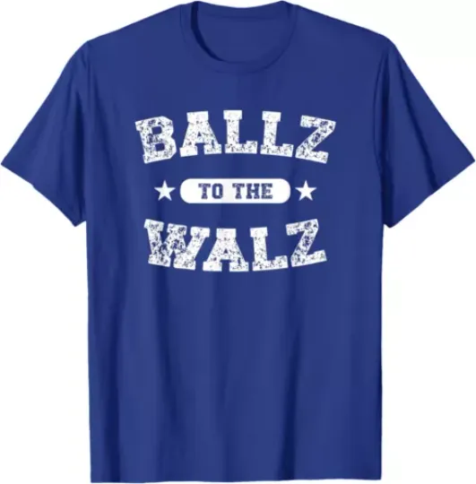 Discover Harris Walz 2024 Ballz To The Cool And Funny Kamala Unisex T-Shirt
