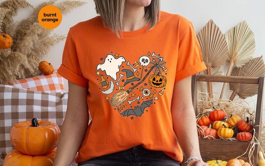 Discover Heart Graphic Halloween Shirt - Spooky Gift Tee