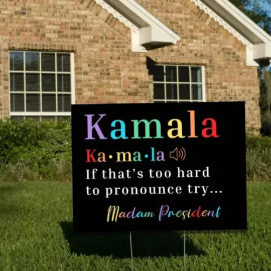 Discover Kamala Harris 2024 Presidential Yard Sign