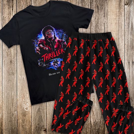Discover Thriller Michale Jackson Pajamas Set, Thriller Michale Jackson Halloween Pajamas Set