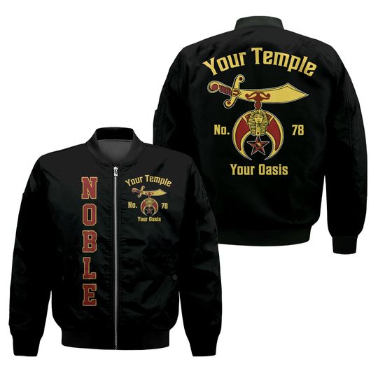 Discover Custom Shriners Masonic Bomber Jacket