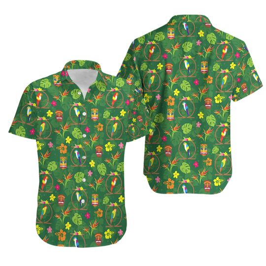 Discover Tiki Room inspired Aloha Shirt