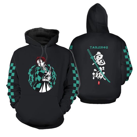 Discover Fan Art Anime Demon Hoodie Pullover 3D Hoodie