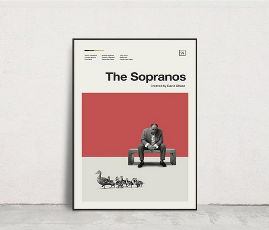 Discover The Sopranos Mid-century Movie Poster - Unique Wall Art