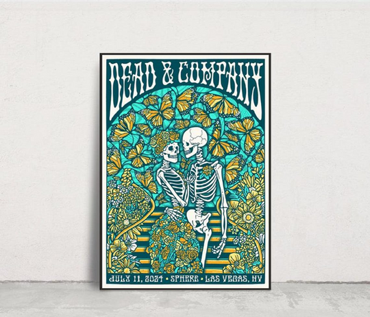 Discover Dead & Company Las Vegas Tour Poster 2024