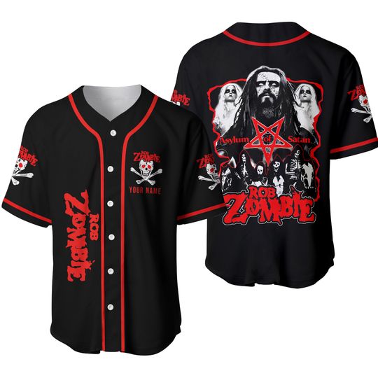 Discover Personalized Rob Zombie Baseball Jersey, Rob Zombie Gift For Fans