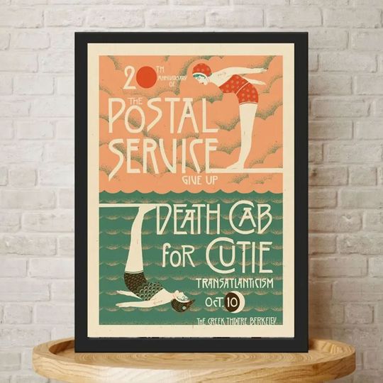 Discover The Postal Service & Death Cab For Cutie 20th Anniversary Poster