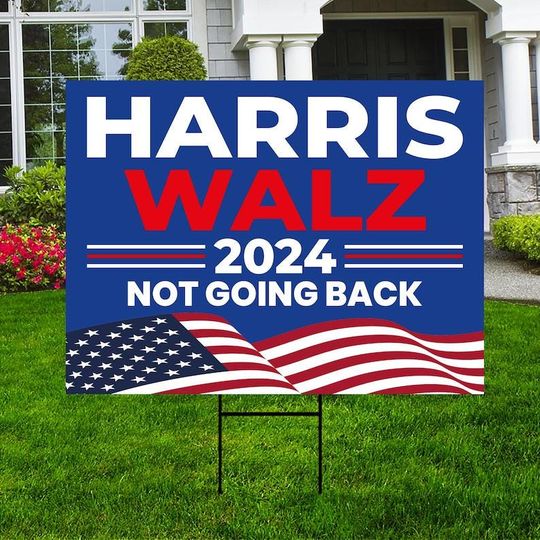 Discover Harris Walz 2024 Obviously Yard Sign - Coroplast Harris For President 2024