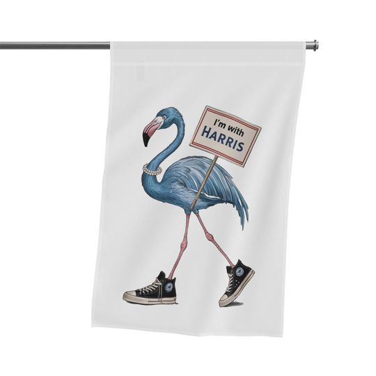 Discover Kamala Harris Blue Flamingo Flag, Flamingo Democrat Flag, Florida For Kamala