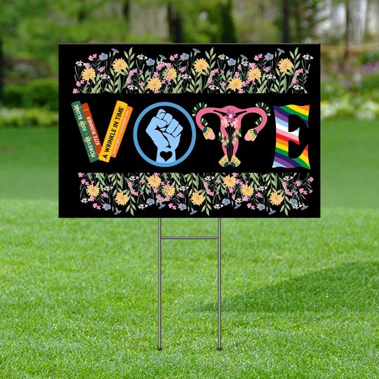 Discover Vote Harris Walz 2024 Yard Sign