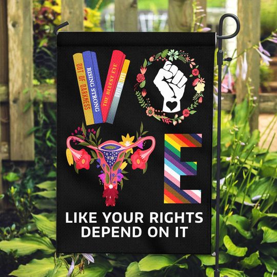 Discover Roe Your Vote Garden Flag