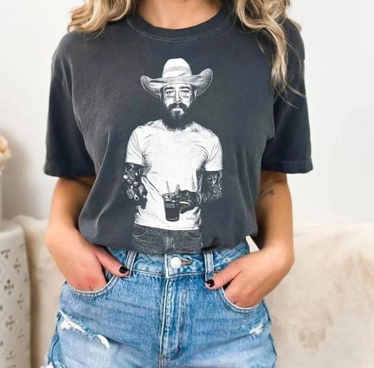 Discover Post Malone Shirt, Cowboy Post  Color Shirt, Posty Tshirt