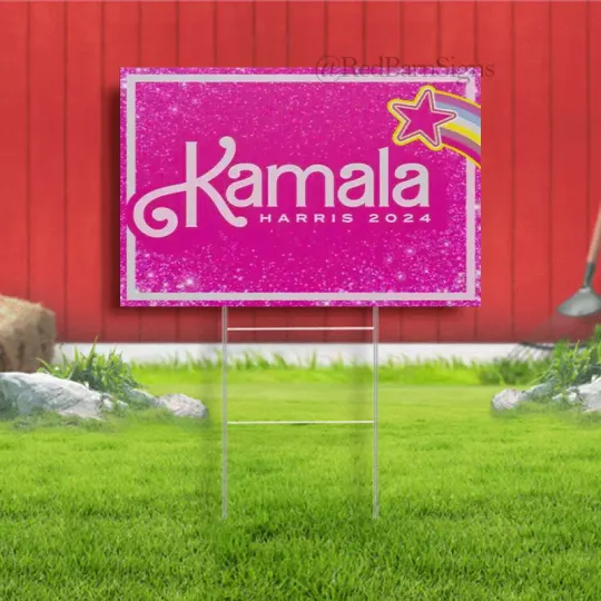 Discover Kamala Harris 2024 First Female President Barbie Vs Kamala Harris 2024 Yard Sign