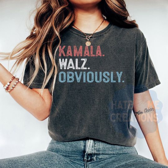 Discover Kamala Walz Obviously Shirt, Harris Walz 2024 Shirt,