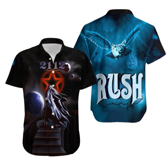 Discover Rush 2112 Art Hawaiian Shirt, Music Lovers Shirt