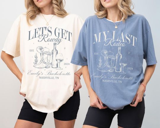 Discover Nashville My Last Rodeo Bachelorette Shirt