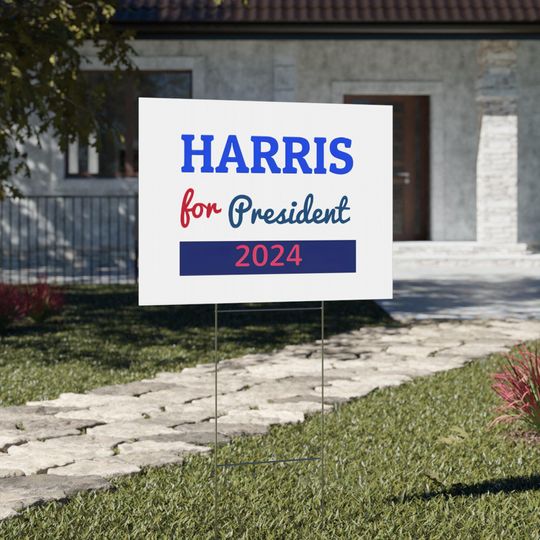 Discover Kamala Harris for President Yard Sign 2024