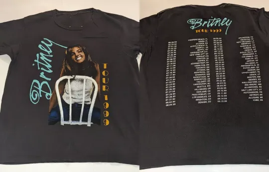 Discover Britney Spears Britney Tour 1999 T Shirt