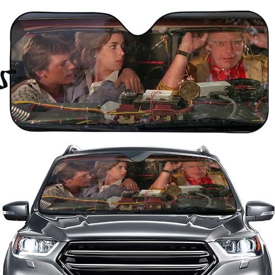 Discover Back To Future Car Sun Shade