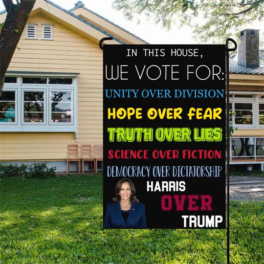 Discover Harris Walz 2024 Garden Flags, Kamala Harris for President Democrat Flag